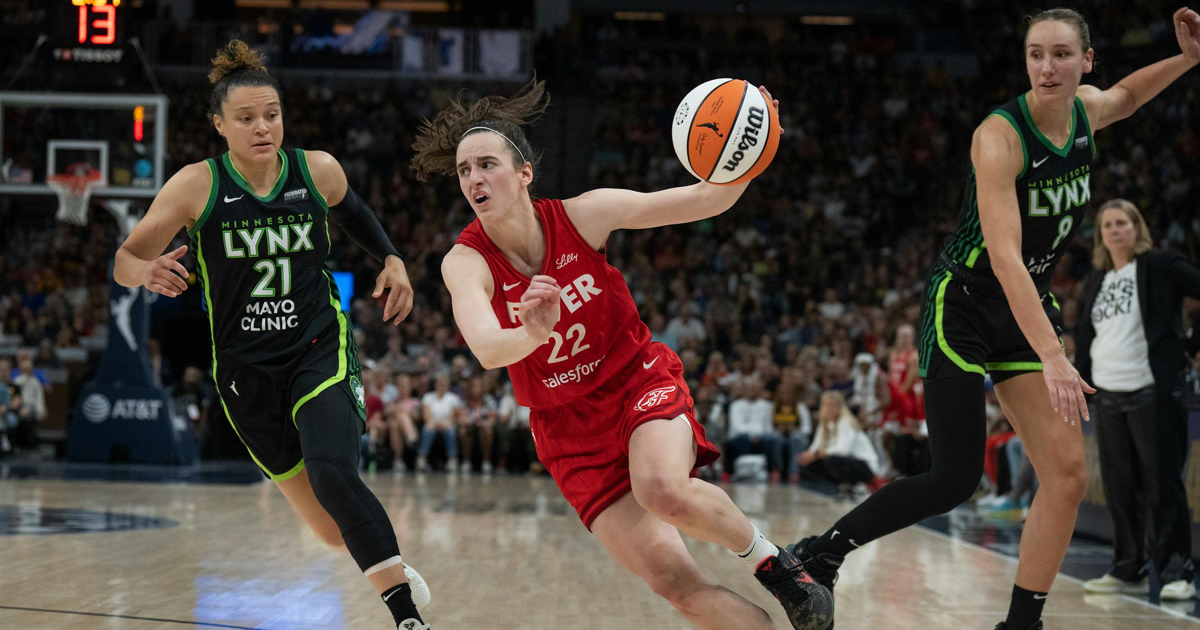 Lynx fall to Fever in front of Target Center packed to see Clark