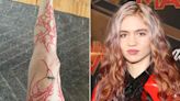 Grimes Debuts New Full-Length Leg Tattoo on Instagram: 'V Nice'