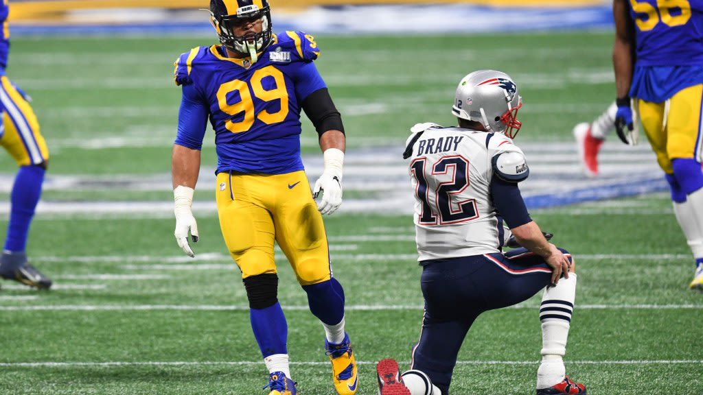 Aaron Donald 'hated Tom Brady for like 3 years' after Rams' Super Bowl loss to Patriots