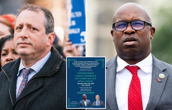 Brad Lander ripped as ‘Jew hater’ for joint fundraiser with ‘Squad’ member Rep. Jamaal Bowman at Columbia prof’s home