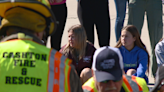 Cashton highschoolers observe and act in mock car crash demo