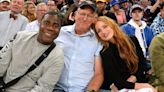 Jessica Chastain and Her Stepfather Attend Knicks Game and Pose with Tracy Morgan