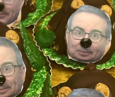 Upstate NY bakery that made John Oliver cake bears presents big check to charity