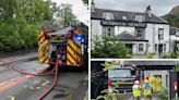 Firefighters fight blaze within derelict former hotel site