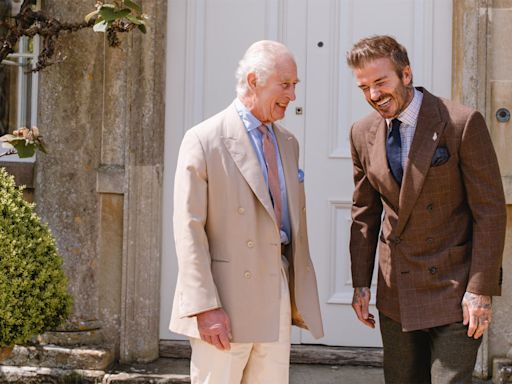 David Beckham and King Charles bond over beekeeping as Beckham becomes the king’s charity ambassador