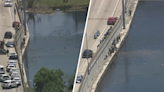 Stolen car suspect jumps into pond to flee officers following police chase in Miami-Dade