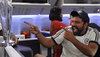 How Indian Team Celebrated T20 WC Win In Flight, Don't Miss Rohit Sharma. Watch | Cricket News