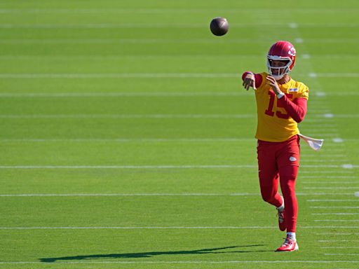 Chiefs first camp practice: Patrick Mahomes rejoices over deep connection with Xavier Worthy