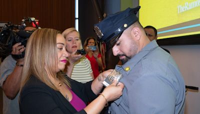 Recruit mentored by slain NYPD Officer Rafael Ramos receives badge from cop’s widow