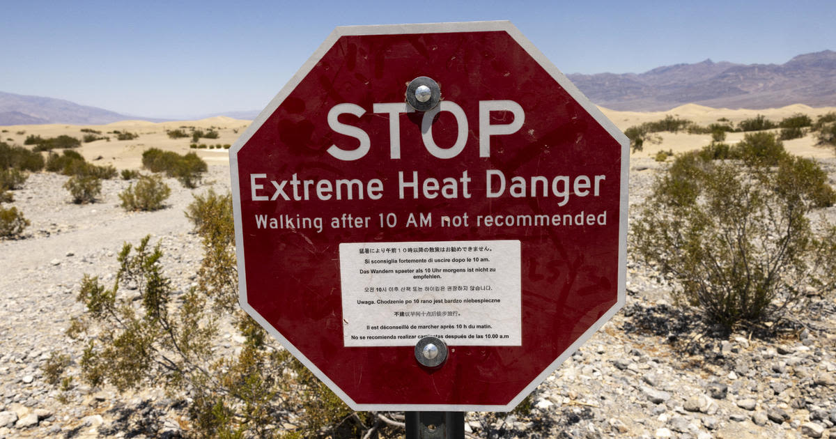 Motorcyclist dies from heat exposure as temperature reaches 128 in California's Death Valley