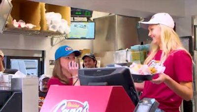 Former LSU beach volleyball players work shift at Raising Cane’s ahead of 2024 Paris Olympics