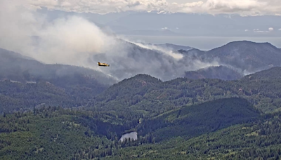 Wildfire burning near Sooke, B.C., now being held