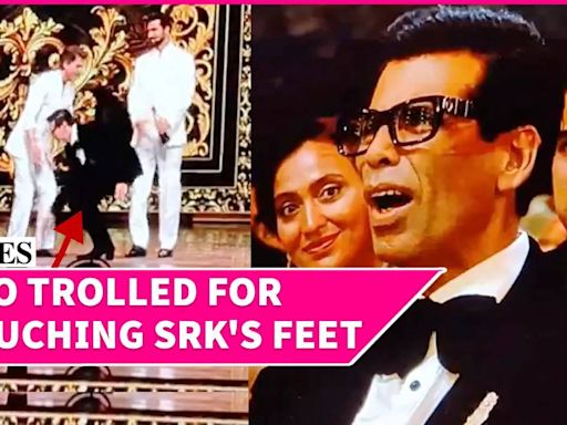 Karan Johar Trolled For Touching Shah Rukh Khan's Feet