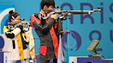 China earns first gold medal of the 2024 Paris Olympics in mixed team air rifle shooting