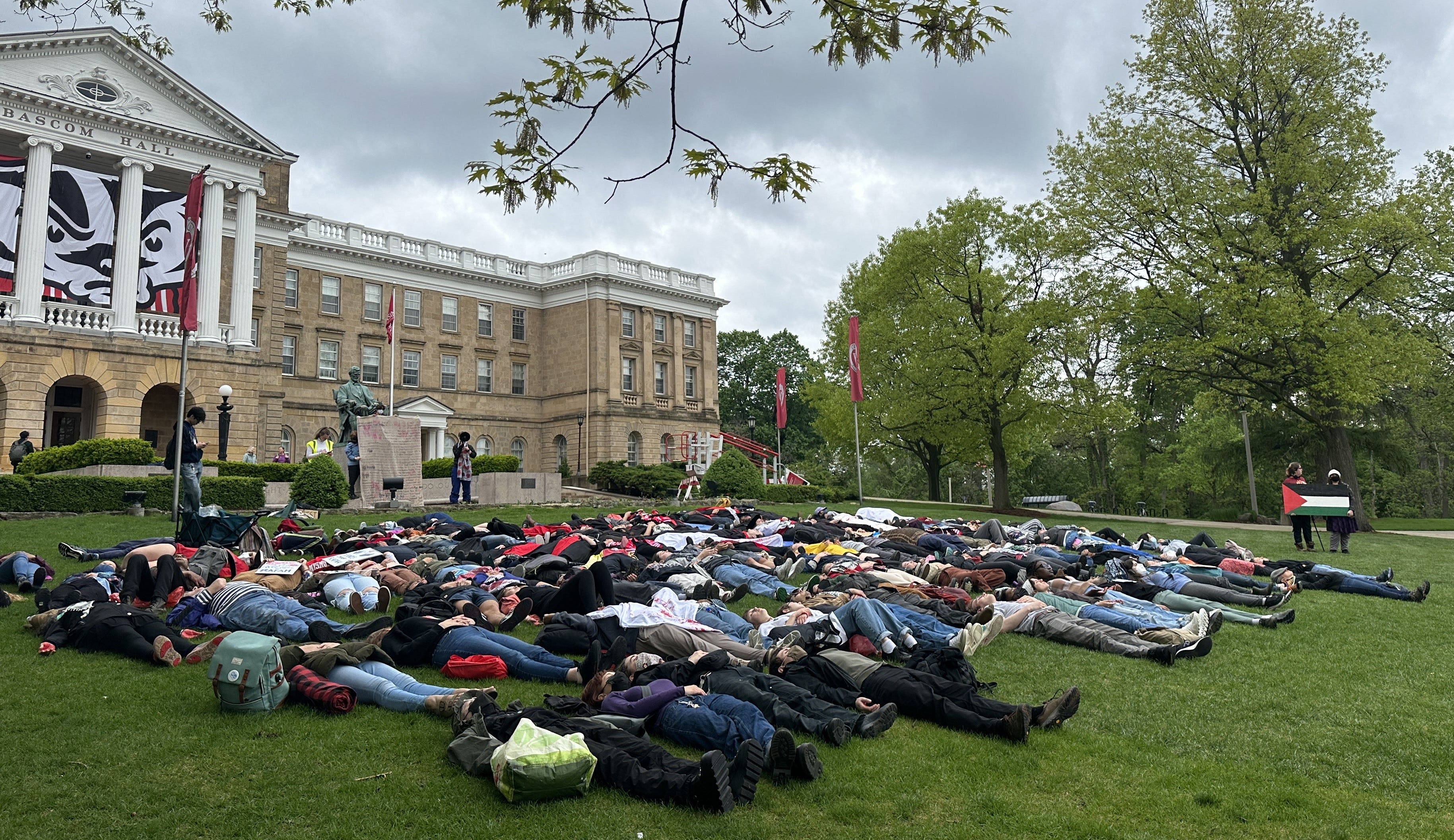 UW-Madison students take part in 'die-in' at Pro-Palestinian rally on campus: Live updates