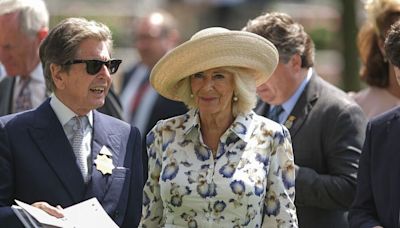 Queen Camilla joins ex-husband Andrew Parker-Bowles at Ascot