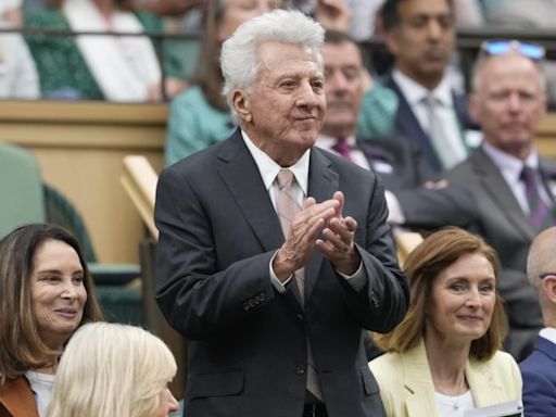 Actor Dustin Hoffman and Super Bowl winner Patrick Mahomes among celebrities at Wimbledon