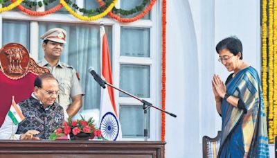 AAP’s Atishi takes oath as Delhi’s chief minister