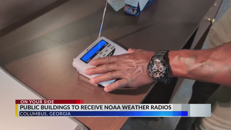 1500 NOAA weather radios arrive here in Columbus to alert public facilities of life-threatening weather