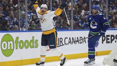 Forsberg and Beauvillier each get a goal and an assist and Predators knock off Canucks 4-1