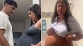 'OMG super woman' people say as mum shows off huge 'dinosaur sized' baby bump