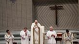 Pope, looking strong, washes feet of 12 women at Rome prison from his wheelchair