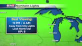 Evening clouds and storms clear in time to see the Northern Lights tonight