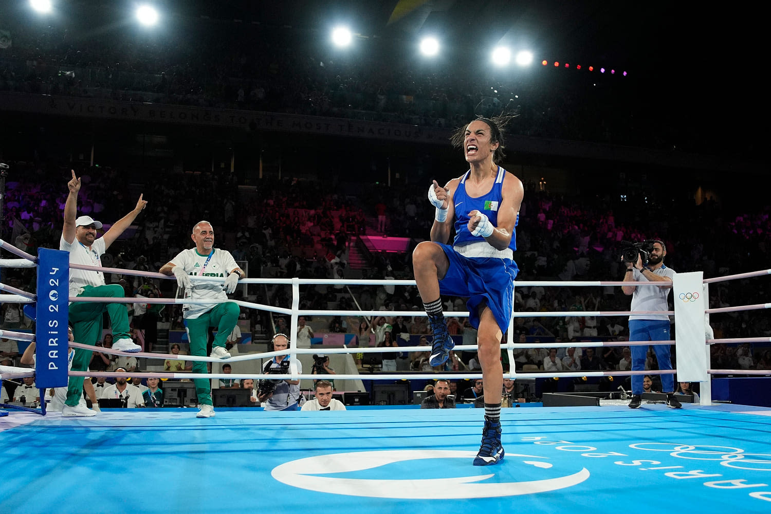 Boxer Imane Khelif advances to Olympic championships amid gender controversy