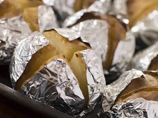 Why You Shouldn't Be Baking Potatoes In Aluminum Foil, According To Experts