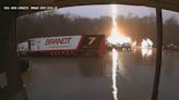 Sparks flew as lightning struck JR Motorsports during storm on Wednesday