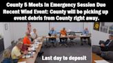 County Residents To Get Severe Weather Event Debris Relief