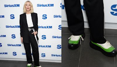 Cate Blanchett Adds A Touch of ‘Brat’ to Her Aesthetic With Diadora Sneakers Featuring Lime Green Splashes