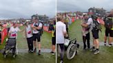 Moment 102-year-old war veteran crosses Great North Run finish line