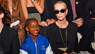 Charlize Theron Sits Front Row at Dior Show With 7-Year-Old Daughter