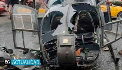 Fiscalía levanta los cadáveres del accidente del helicóptero militar en Pastaza