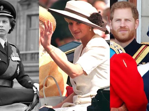 El ‘Trooping the Colour’ a través de la historia: una joven princesa Isabel a caballo, el último desfile de Diana o el debut de Carlos como rey