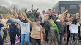 In pictures: Leicestershire school children take part in 'colour dash'