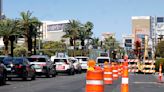 Part of Las Vegas Strip to be reduced to 1 travel lane for multiple days