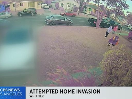 Terrifying home surveillance video shows attempted home invasion in Whittier