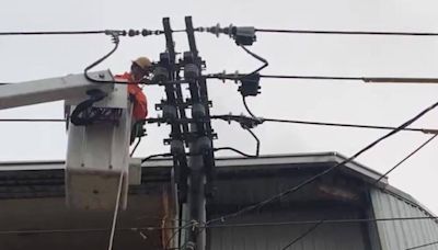 大雷雨來襲！台南2709戶停電 台電緊急搶修已復電