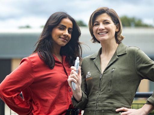 Jodie Whittaker and Mandip Gill make Doctor Who return