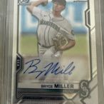 Topps Bowman 1st Bryce Miller 簽名卡 （2024水手新少主強投）