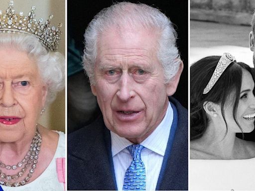 Queen Elizabeth II Was 'Not Comfortable' When King Charles Stepped in to Walk Meghan Markle Down the Aisle, Book Claims