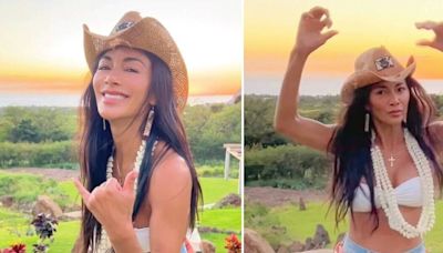 Nicole Scherzinger wows in white bikini as she shows off impressive dance skills