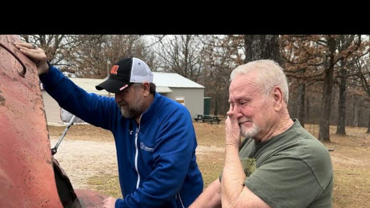 Surprising his grandpa by restoring his 1954 International pick up truck | 98.7 The River | Mark Robertson