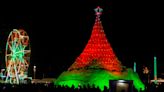 Sandi, the world’s only 700-ton holiday sand tree lights up West Palm's Holiday in Paradise