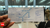 'My first hand-written boarding pass': Flyer shares unique experience as Microsoft outage affects airline services | India News - Times of India