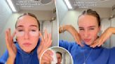 ‘Rude’ influencer hogs airplane bathroom to show off skin care for TikTok followers: ‘This is s–tty rage bait’