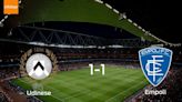 Reparto de puntos en el Dacia Arena: Udinese 1-1 Empoli