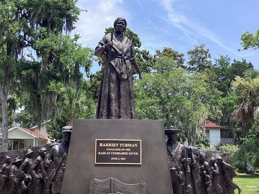 Harriet Tubman led a raid that freed more than 700 enslaved people. A South Carolina church has built a statue in her honor